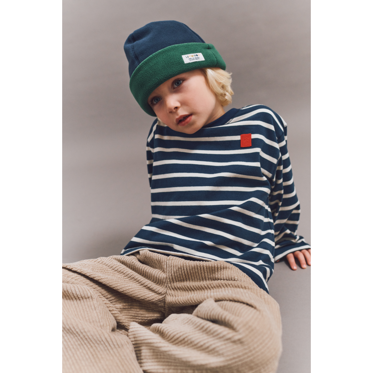 Liewood TYLER gestreiftes Langarm-T-shirt - Stripe Classic navy / Creme de la creme - T-shirt