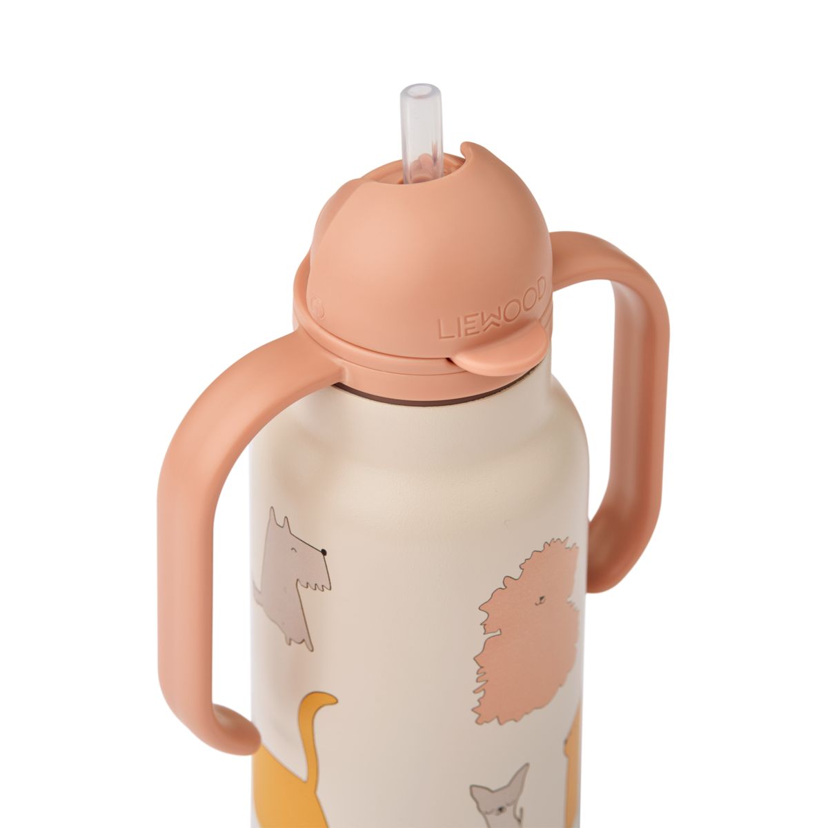Liewood KIMMIE Edelstahlflasche 250 ml - Cats and Dogs / Sandy - Wasserflasche