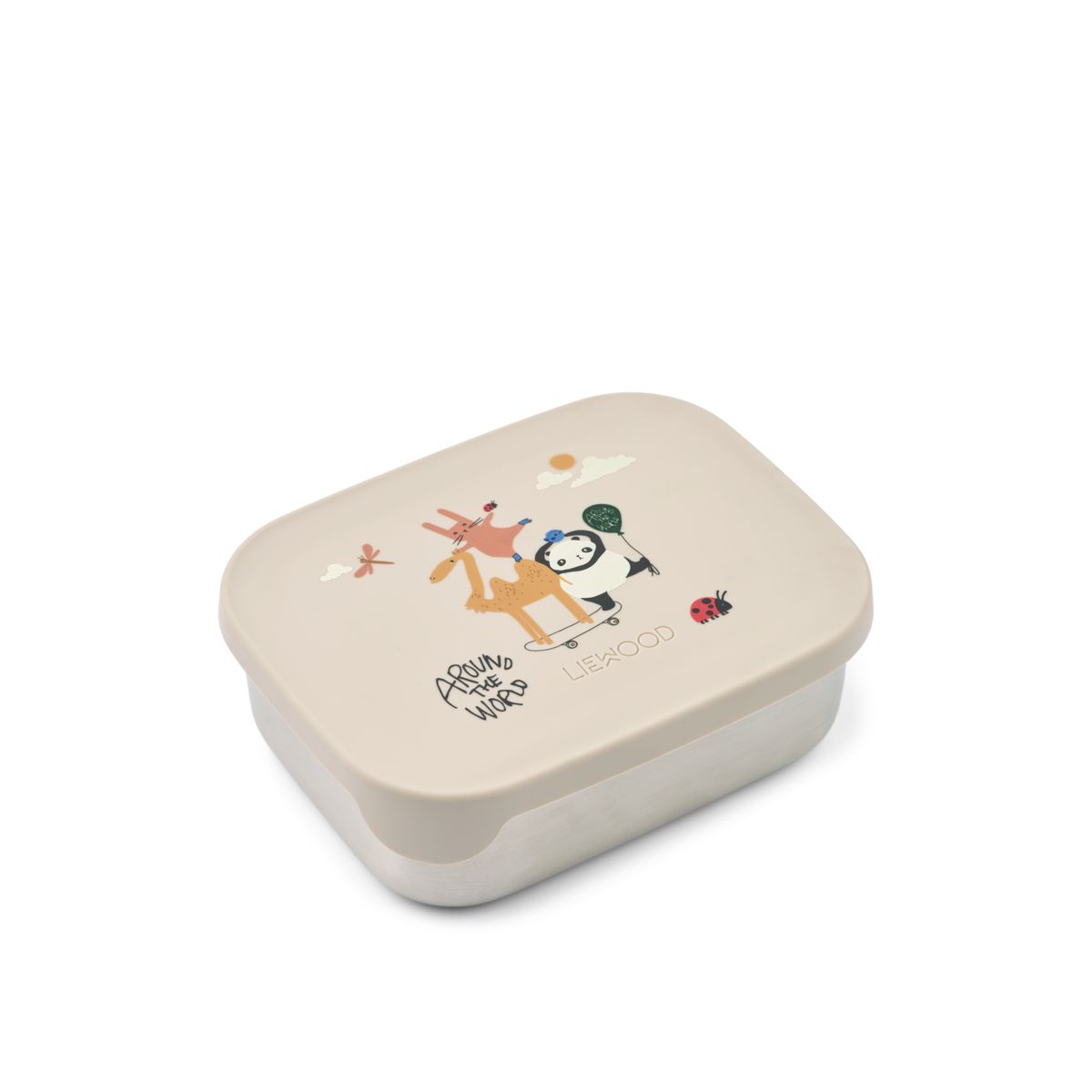 Liewood ARTHUR Lunchbox - Around the world / Sandy - Brotdose