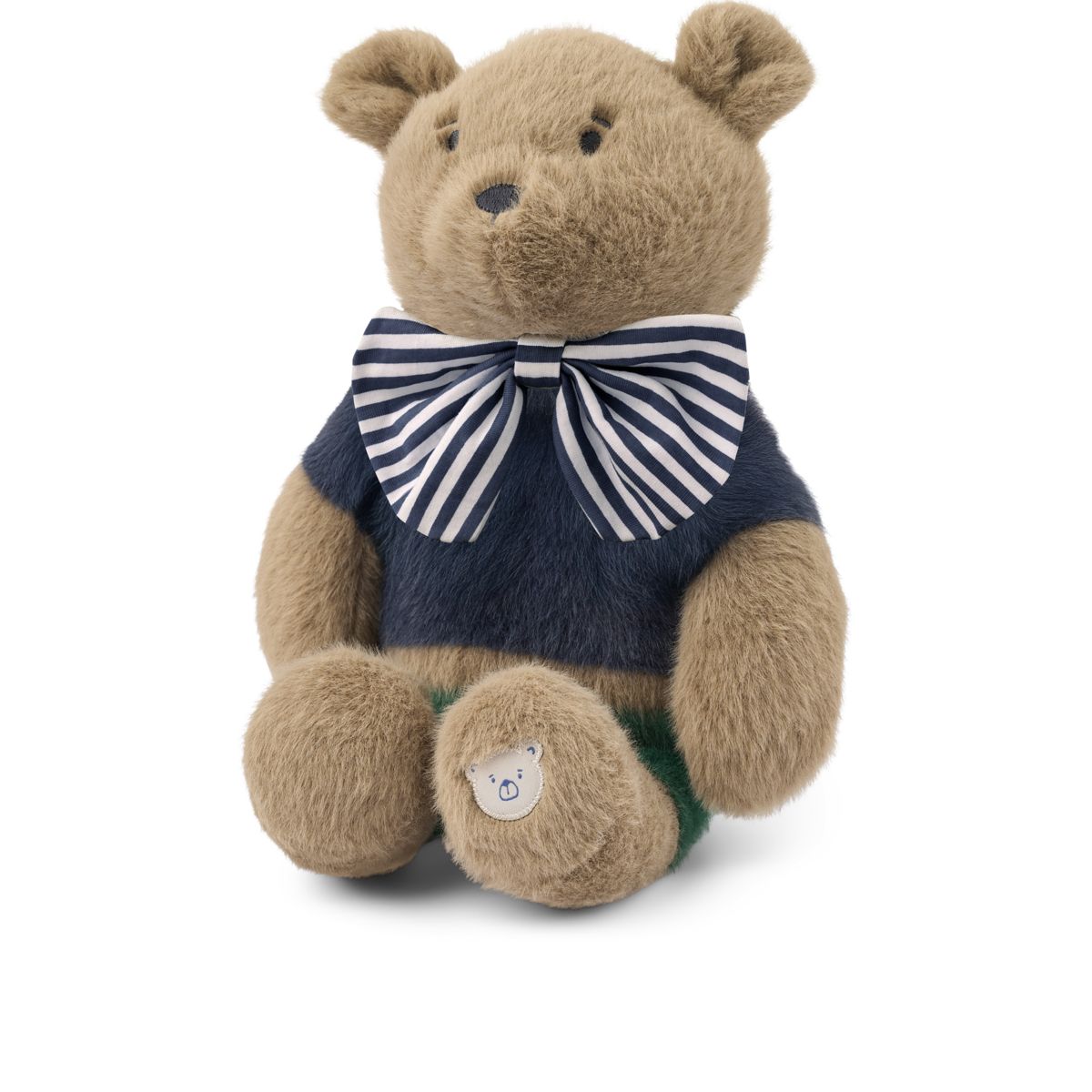 Liewood Hubert Bär Festtags-Teddy - Dune / Blue stripe mix - Polaires