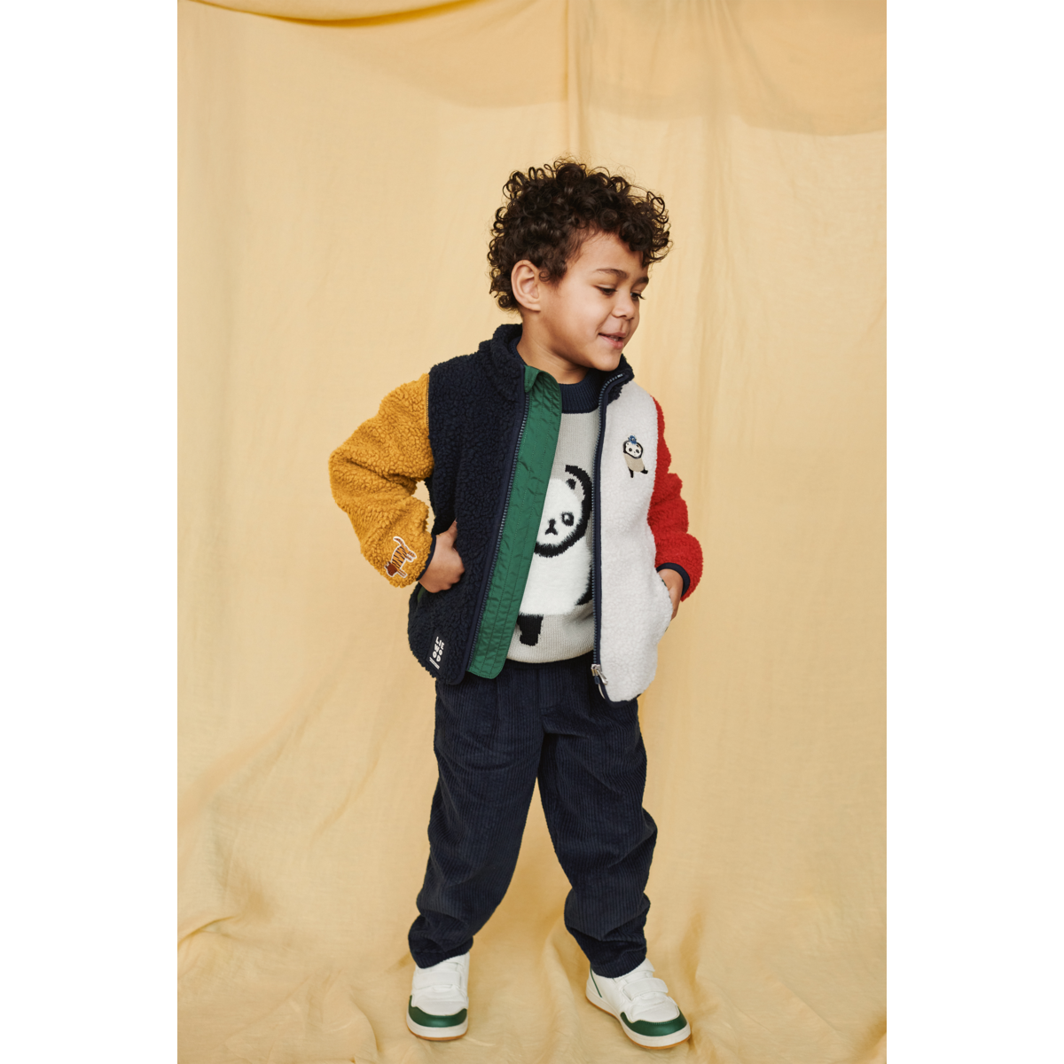 Liewood Nolan Fleecejacke - Around the world multi mix - Jacke
