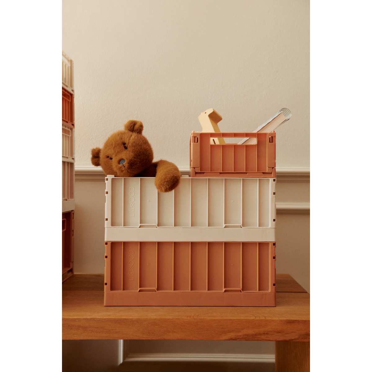 Liewood WESTON Aufbewahrungsbox Medium, 2er-Pack - Tuscany rose - Aufbewahrungsbox