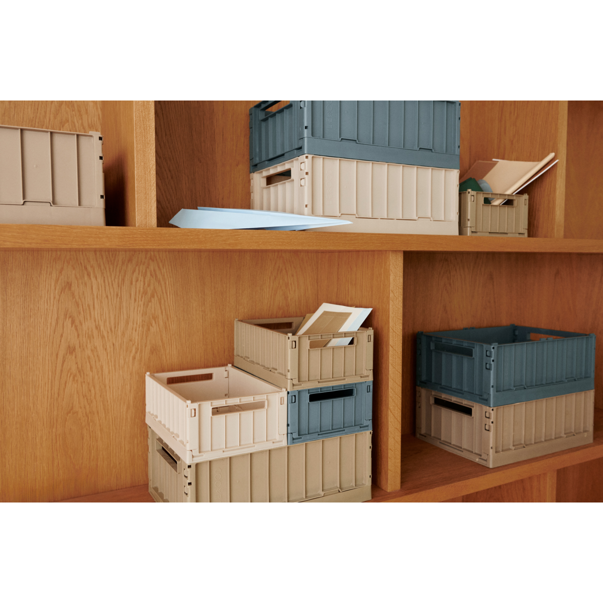 Liewood WESTON Aufbewahrungsbox Klein, 2er-Pack - Whale blue - Aufbewahrungsbox