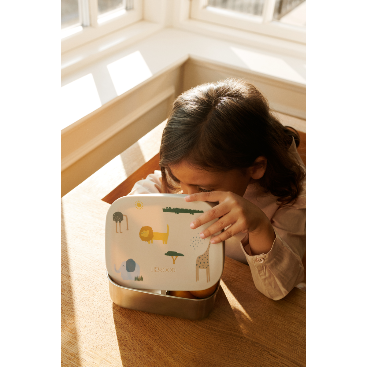 Liewood ARTHUR Lunchbox - Safari sandy mix - Brotdose