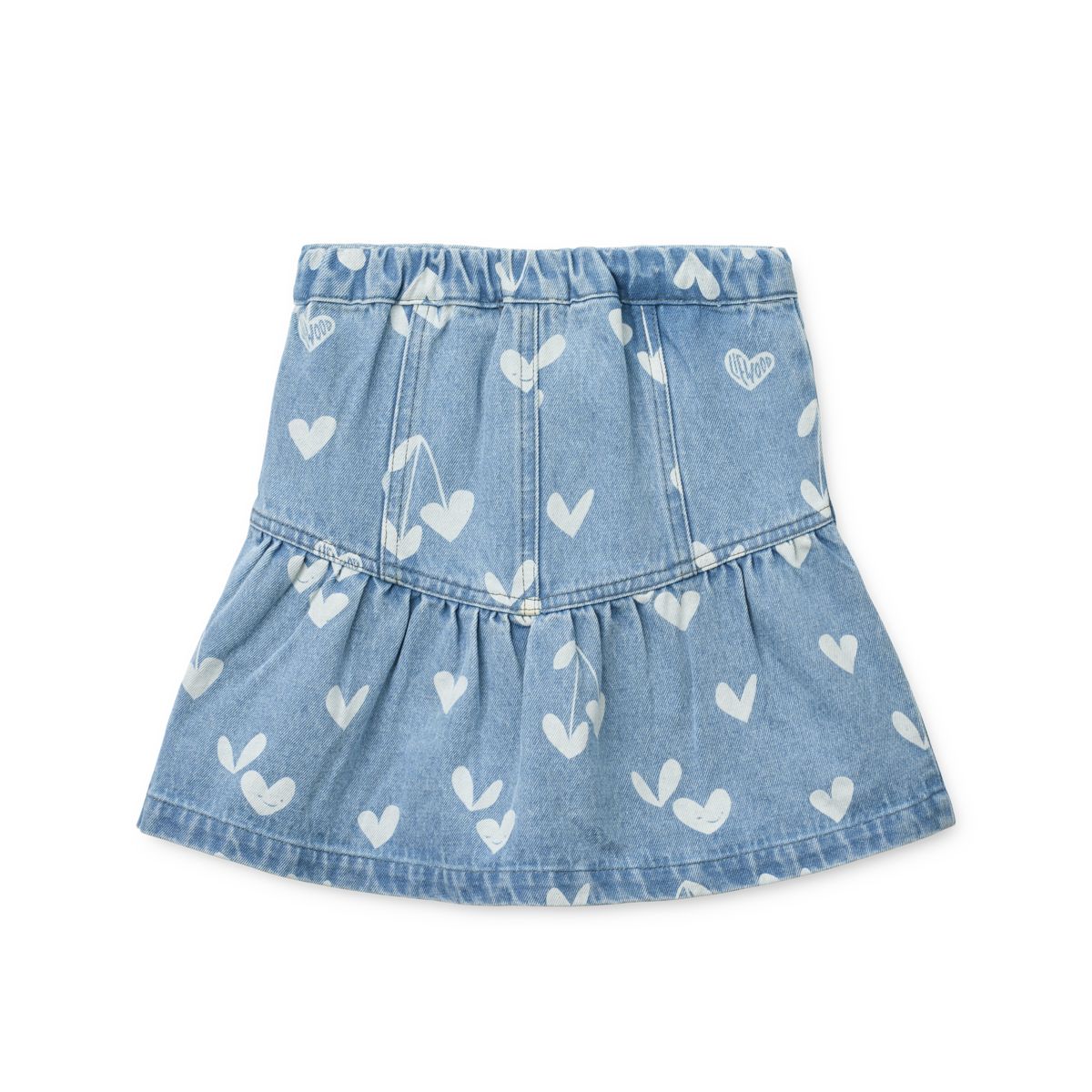 Liewood DAYLA Bedruckter Jeansrock - Sweethearts / light blue denim - Röcke
