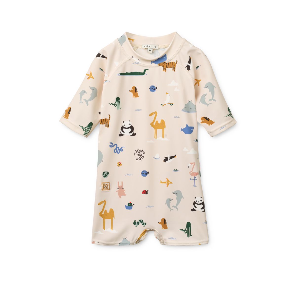 Liewood THOR Baby Bade-Spielanzug - Around the world / Sandy - Badeanzug
