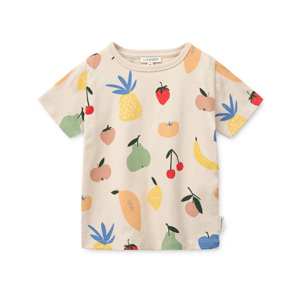 Liewood APIA bedrucktes Kurzarm-T-Shirt - Fruit / Sandy - T-shirt