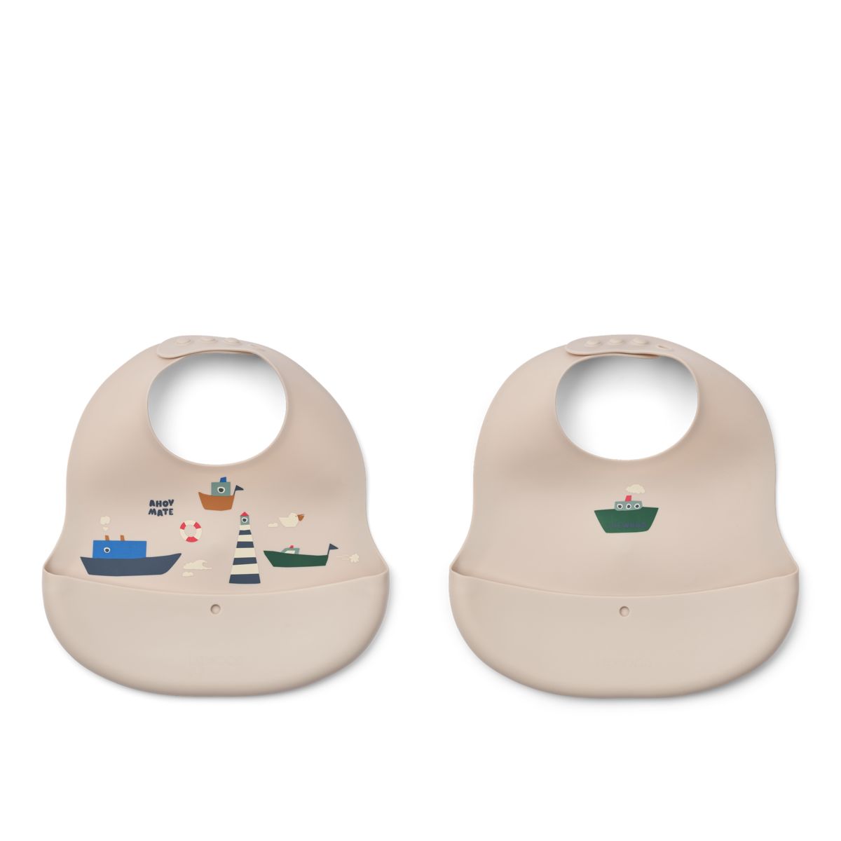 Liewood EMBER Bedruckte Lätzchen, 2er-Pack - Sailing / Sandy - Lätzchen