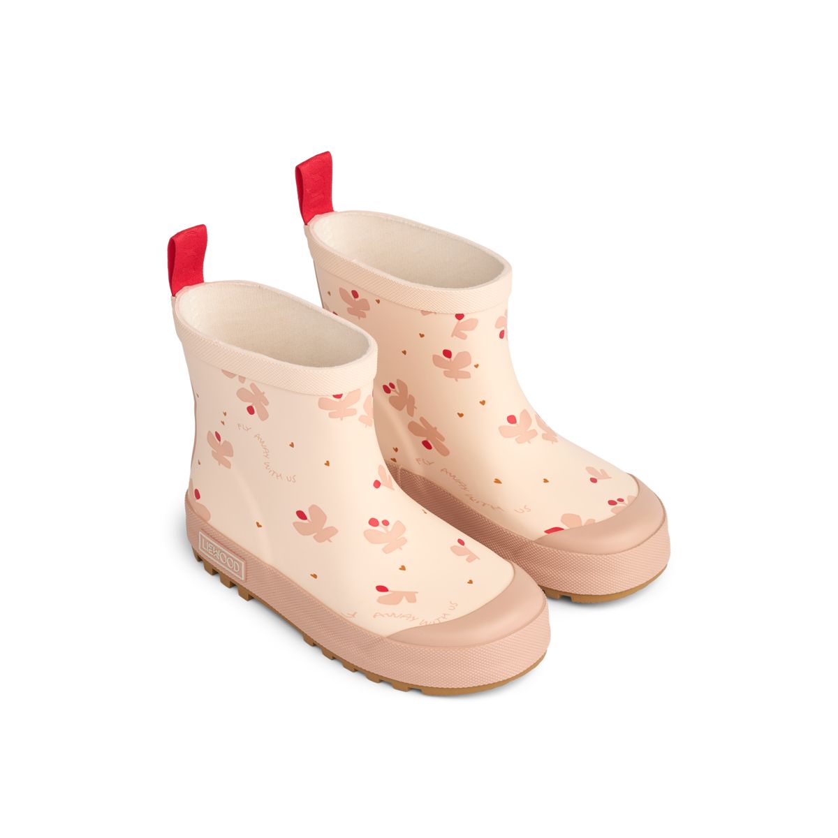 Liewood Tekla Kurzer Regenstiefel mit Print - Mini Butterfly / Apple blossom - Regenstiefel