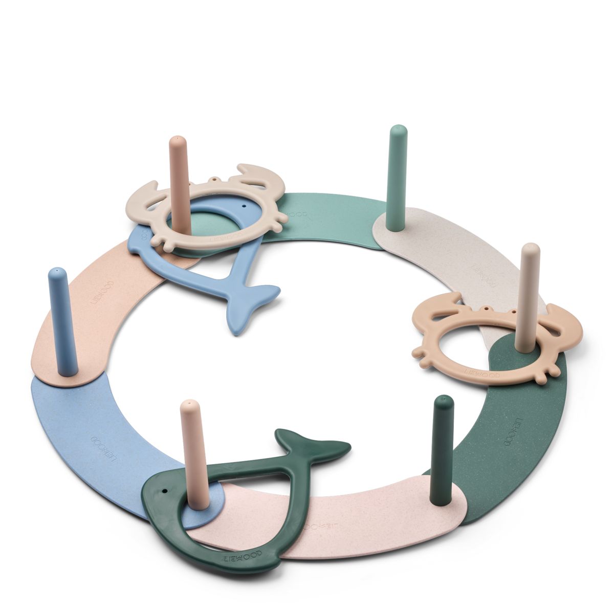 Liewood NOOVA Wurfspiel mit Ringen - Peppermint multi mix - Gartenspielzeug