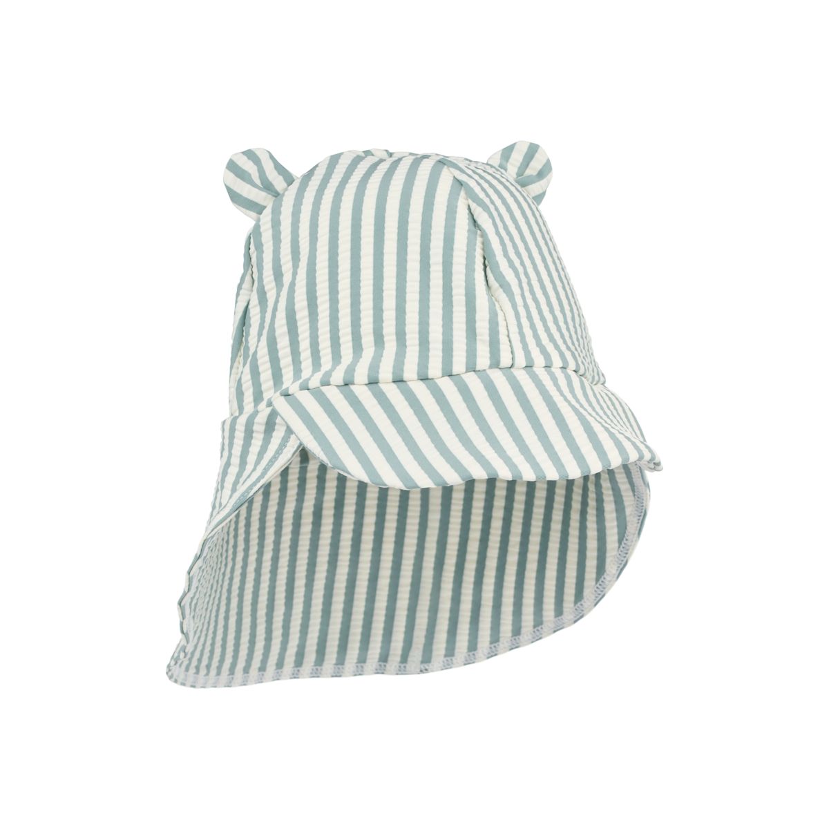 Liewood Senia Sonnenhut Seersucker - Peppermint / Sandy - SCHWIMMHUT