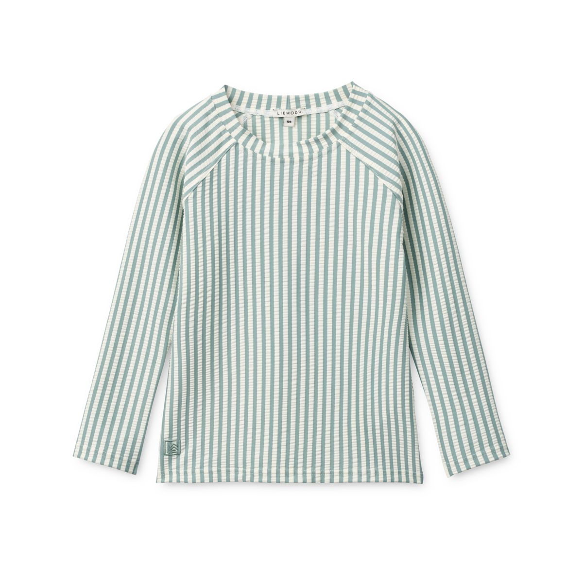 Liewood NOAH Langärmliges Schwimm-T-Shirt aus Seersucker - Peppermint / Sandy - Schwimm-T-Shirt