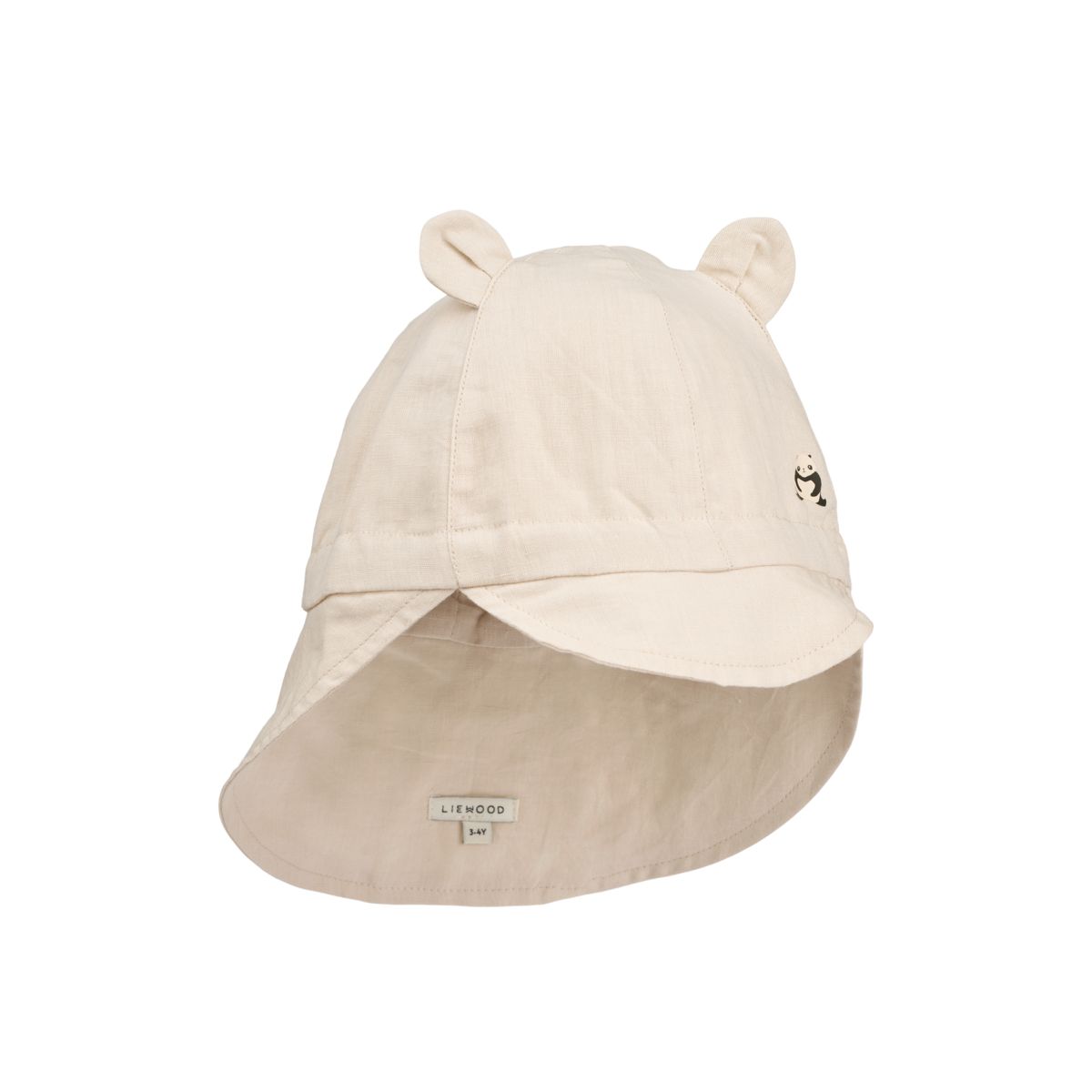 Liewood Gorm Sonnenhut aus Leinen - Panda / Sandy - Hut & Kappe