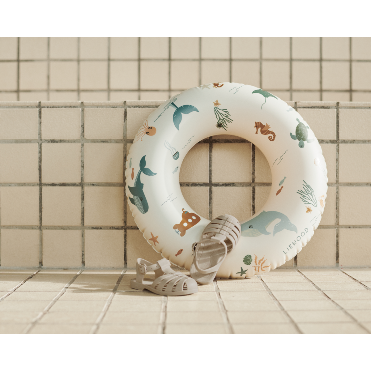 Liewood Baloo Schwimmring Klein - Sea creature / Sandy - Schwimmring
