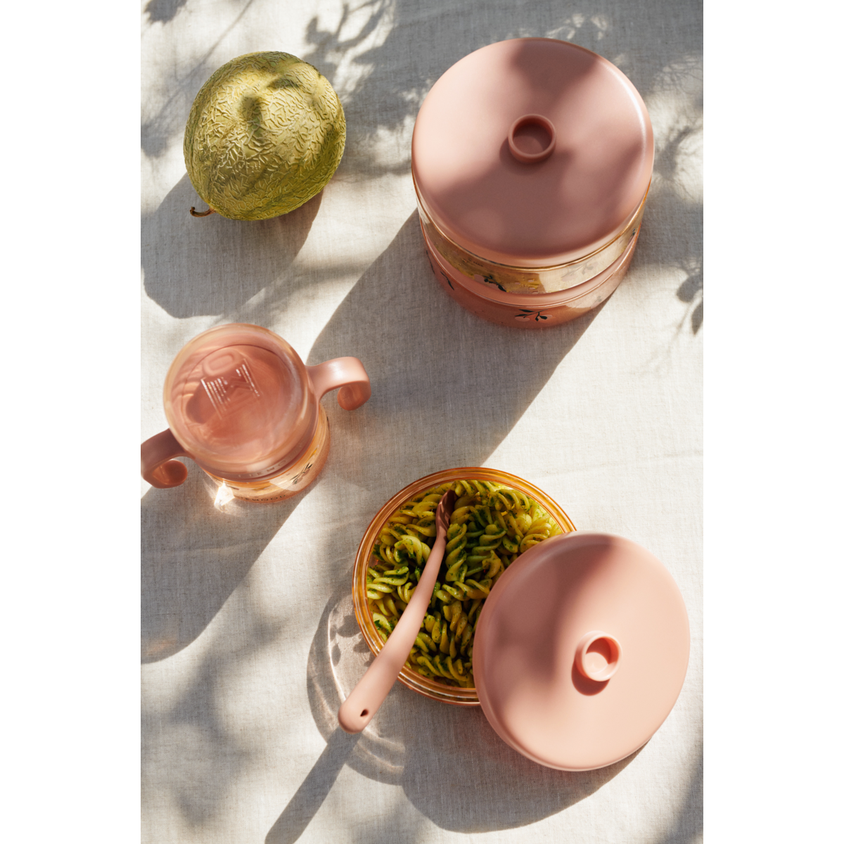 Liewood DOMINIQUE Babynahrungsboxen 500 ml - Peach / Sea shell - Snackbox