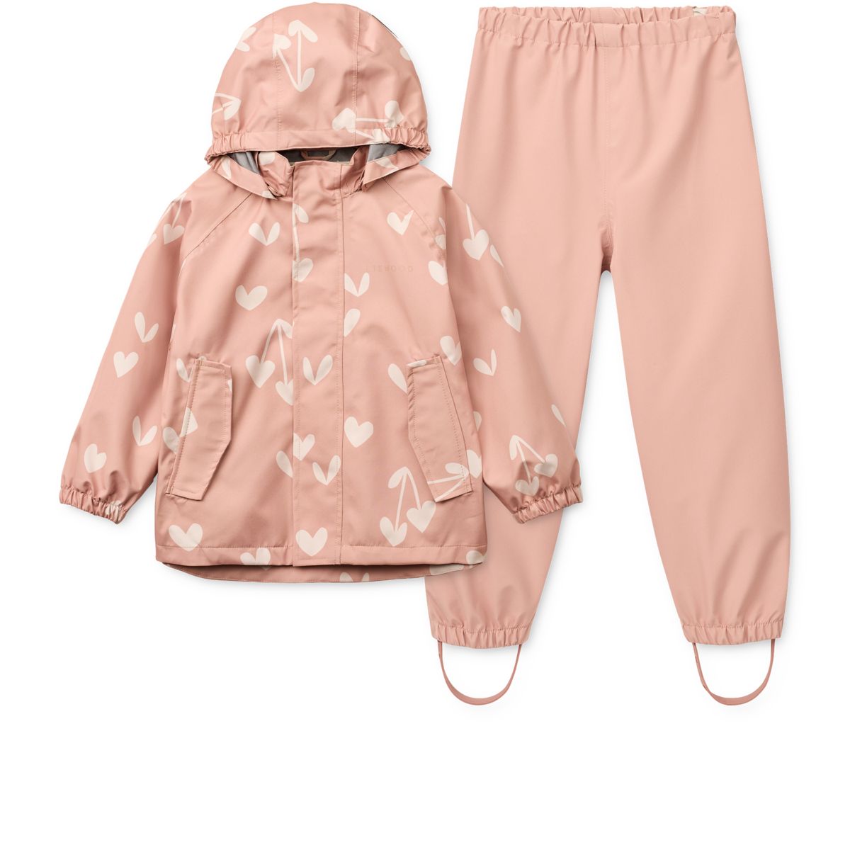 Liewood PEDIA Regenbekleidungsset - Sweethearts / Pale tuscany - Satz