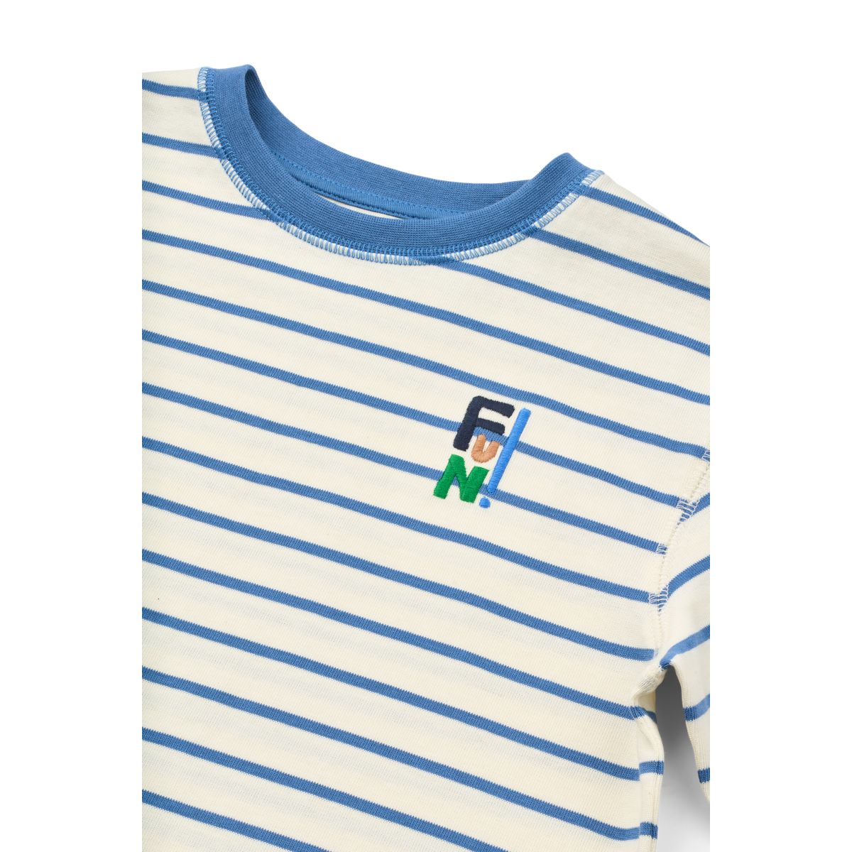Liewood TYLER gestreiftes Kurzarm-T-Shirt - Riverside / Creme de la creme - T-shirt