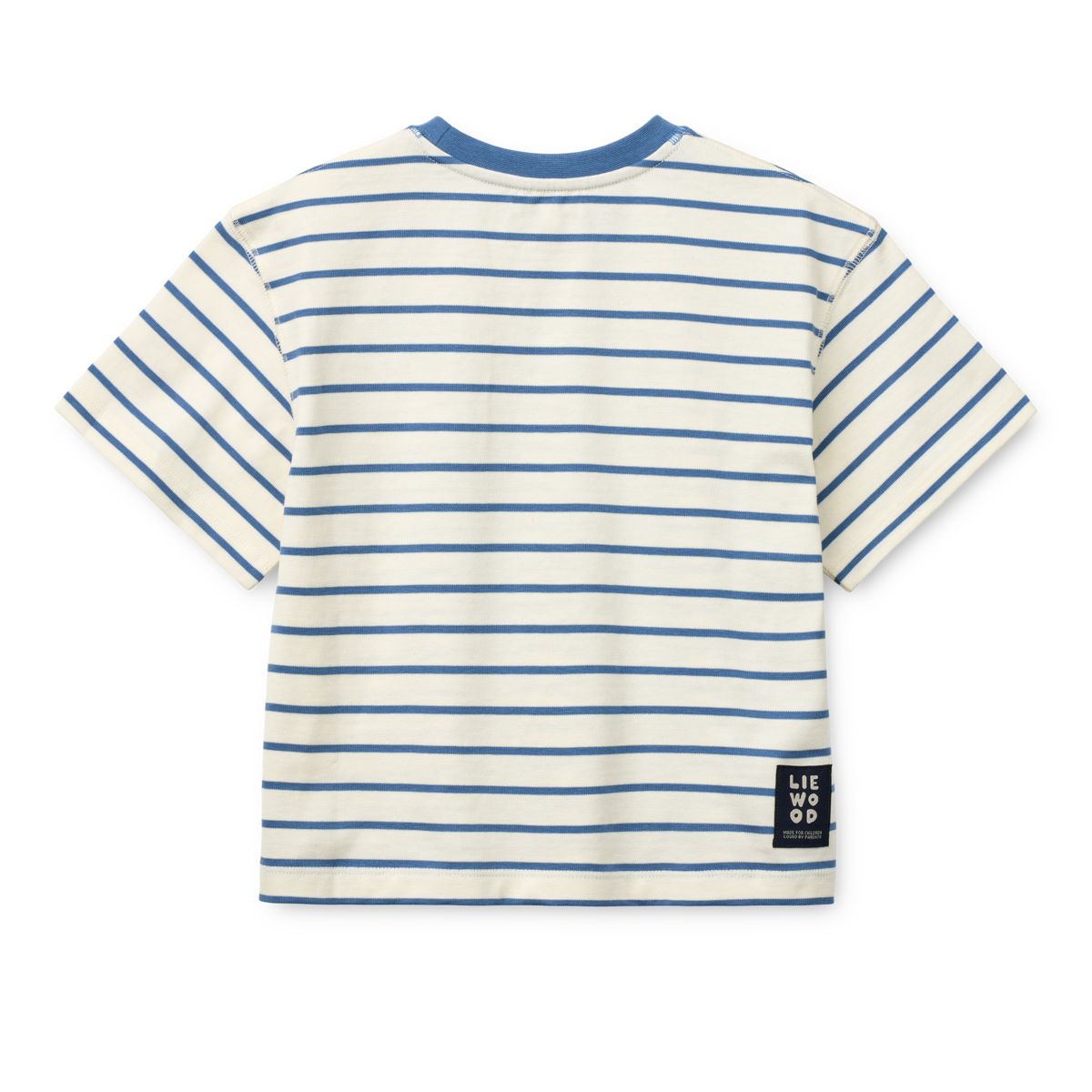 Liewood TYLER gestreiftes Kurzarm-T-Shirt - Riverside / Creme de la creme - T-shirt