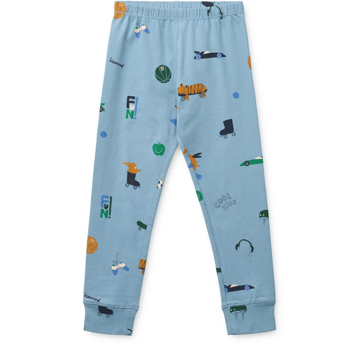 Liewood WILHELM bedrucktes Pyjama-Set - Dog / fun / beach blue / mix - Pyjama-Set