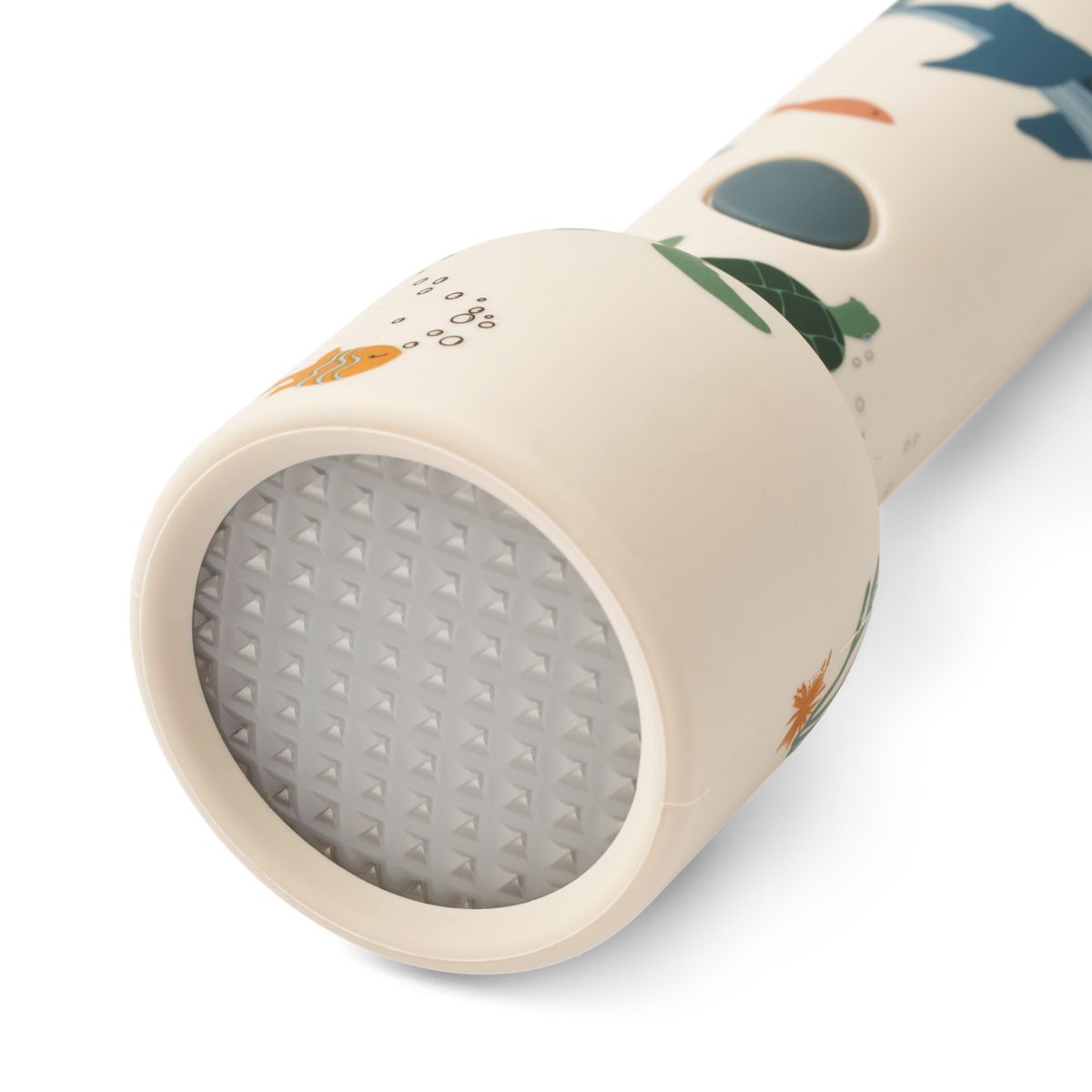 Liewood Gry Silikontaschenlampe mit Print - Sea creature / Sandy - Taschenlampe
