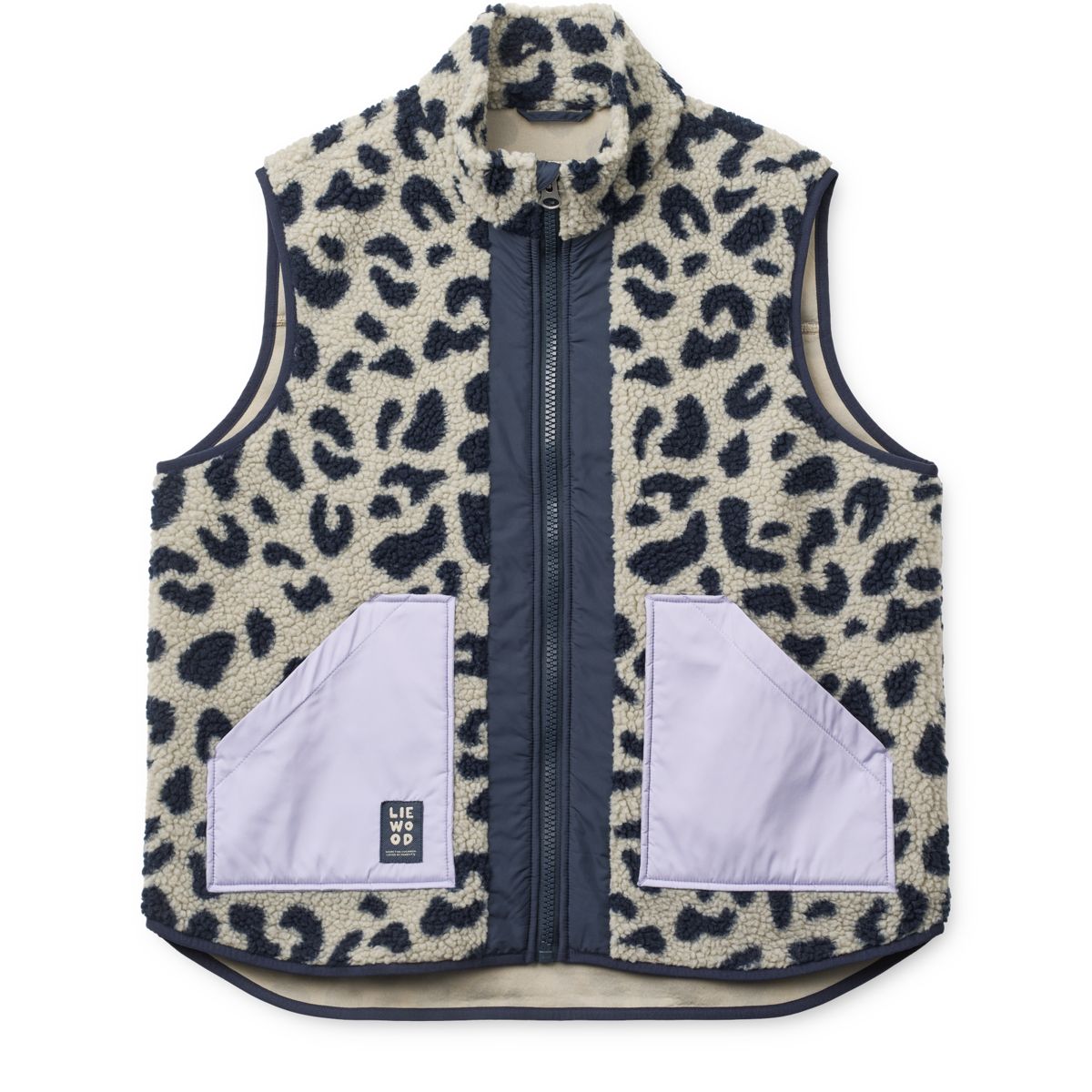 Liewood NILU Fleeceweste für Erwachsene - Mega leo / Mist mix - Vest