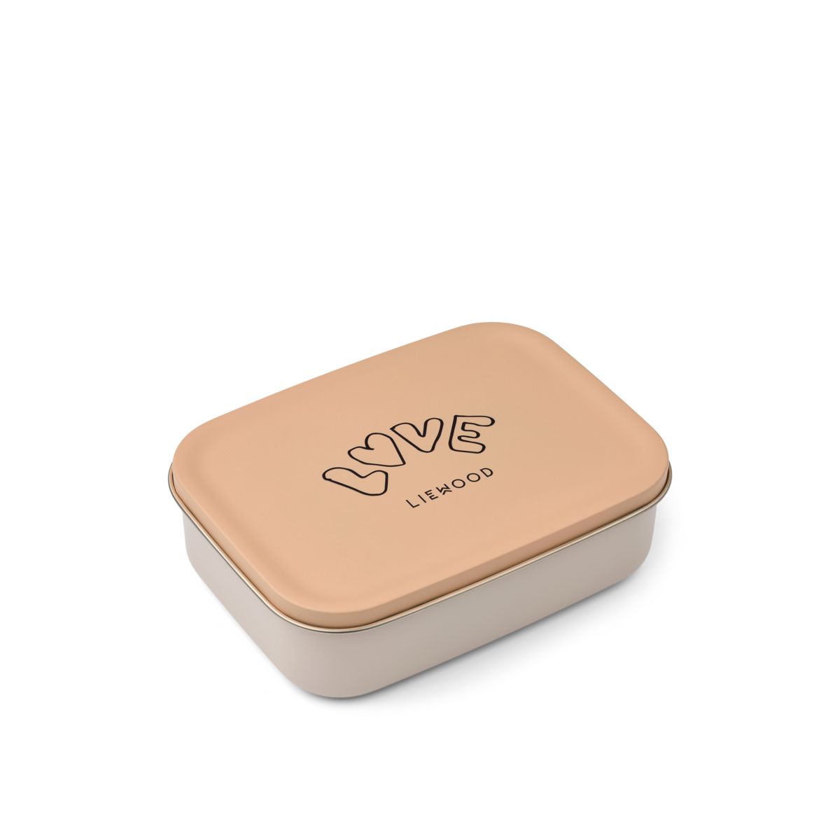 Liewood NINA Edelstahl-Lunchbox - Love / Pale tuscany - Brotdose