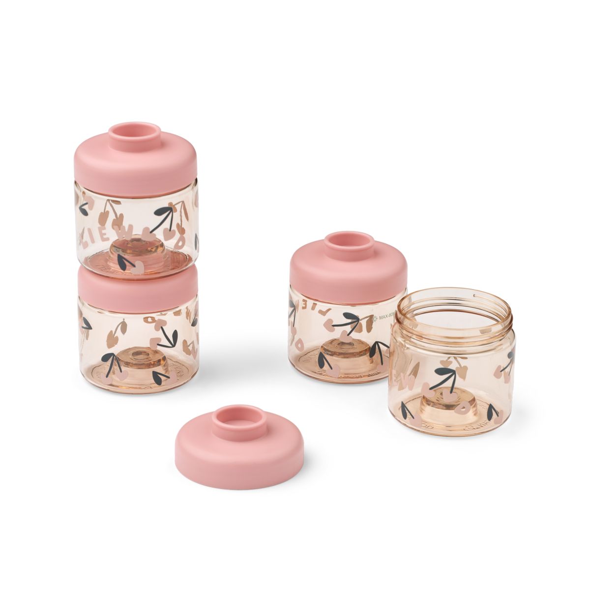 Liewood DOMINIQUE Babynahrungsboxen - Cherry heart / Rosey - Snackbox