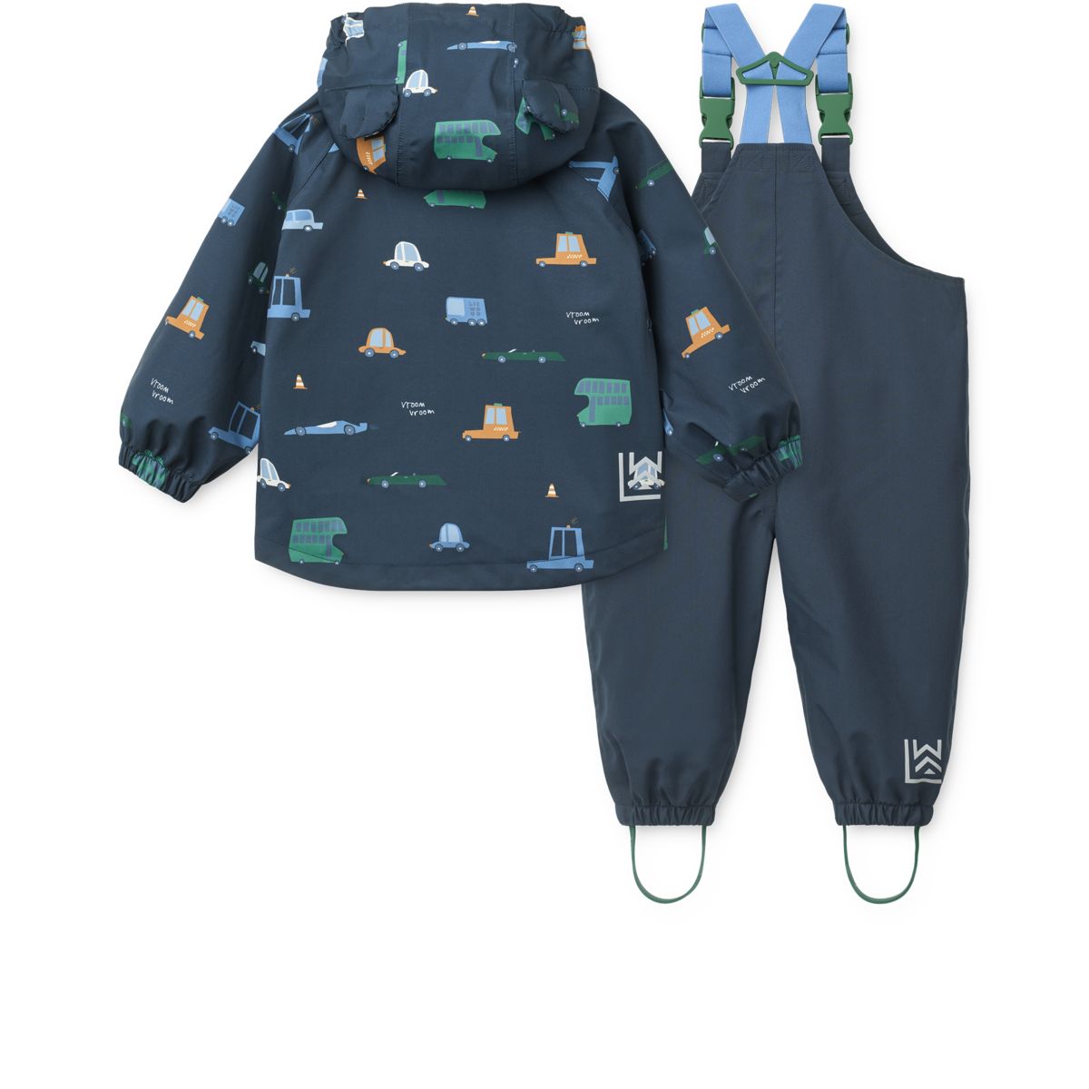Liewood Manu Regenbekleidungsset - Cars / Classic navy - Satz