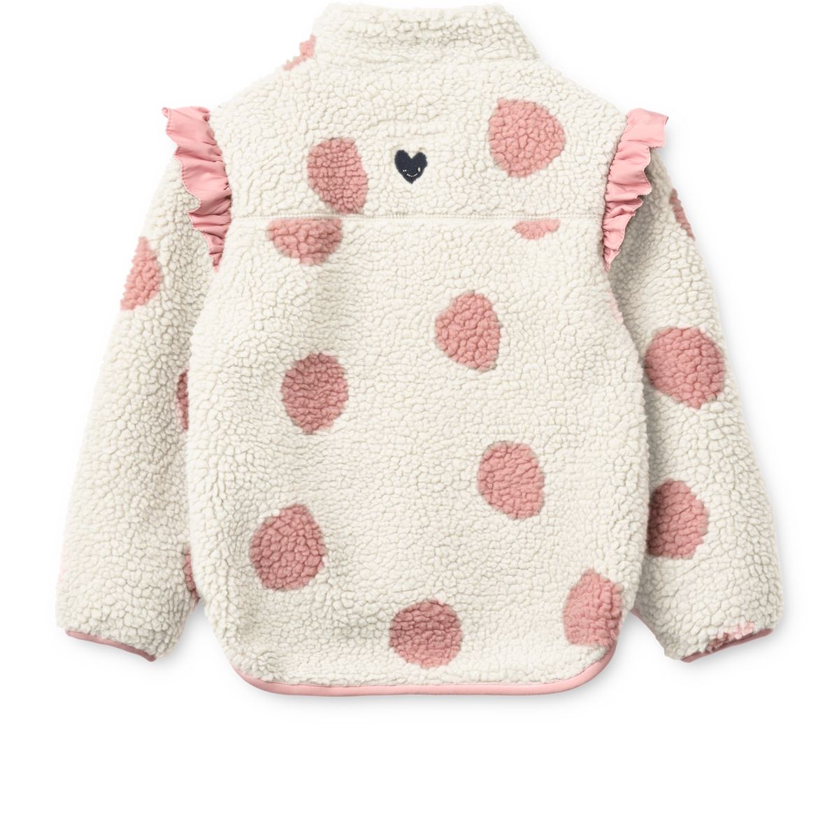 Liewood NOAM Fleecejacke mit Rüschen - Spot dot Sandy / Rose blush mix - Jacke