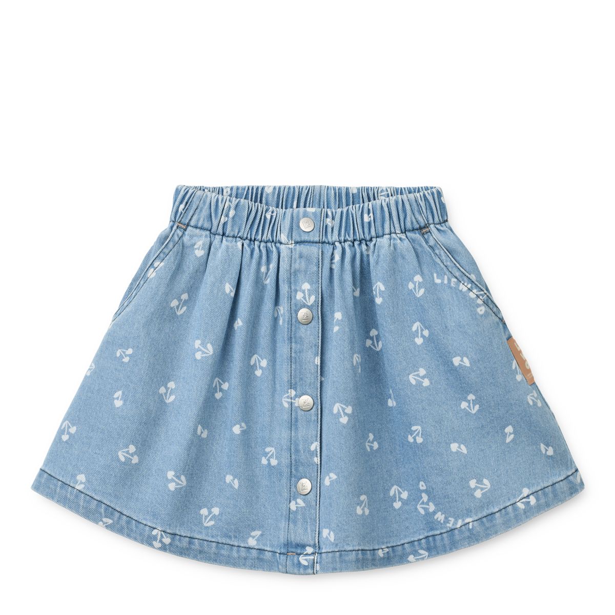 Liewood RIO Bedruckter leichter Denim-Rock - Cherry heart sandy / Denim - Röcke