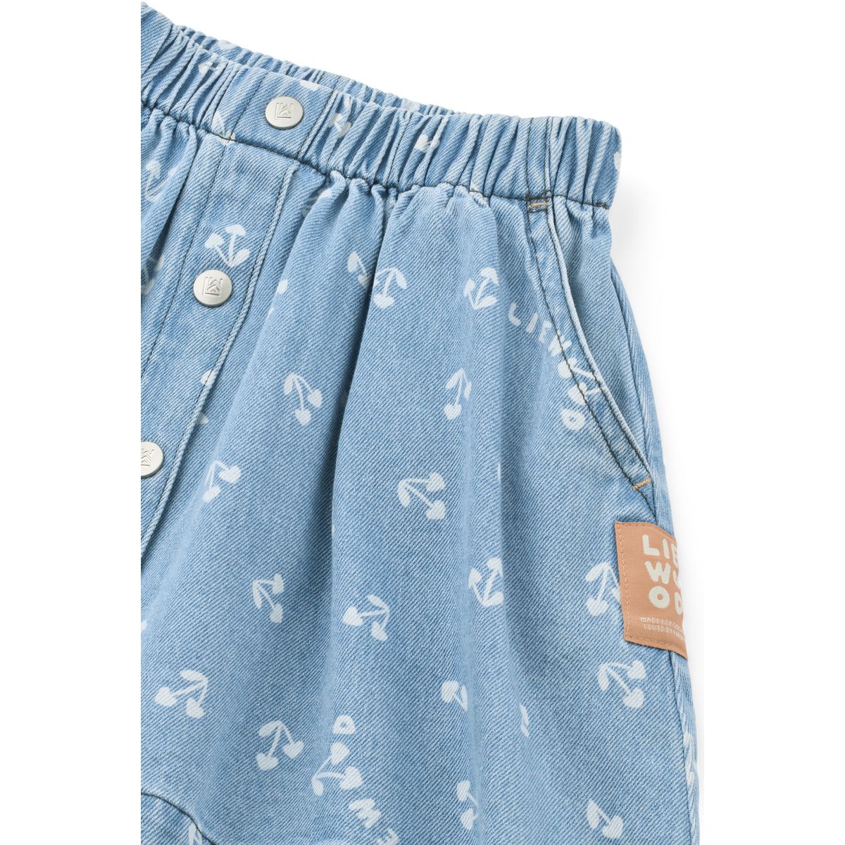 Liewood RIO Bedruckter leichter Denim-Rock - Cherry heart sandy / Denim - Röcke