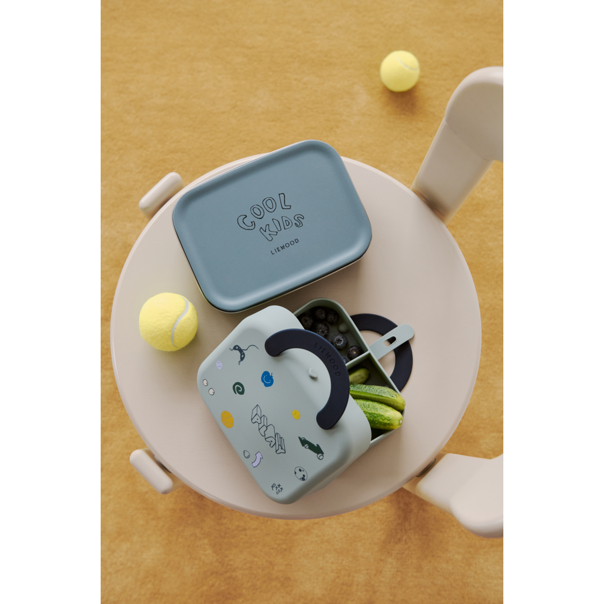 Liewood NINA Edelstahl-Lunchbox - Cool kids / Dusty peppermint - Brotdose