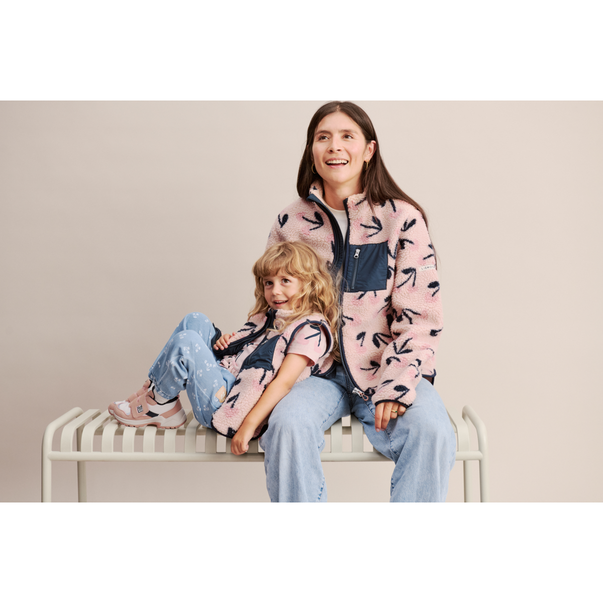 Liewood Nelson Fleecejacke Für Erwachsene - Mega Cherry heart / Rosey - Jacke