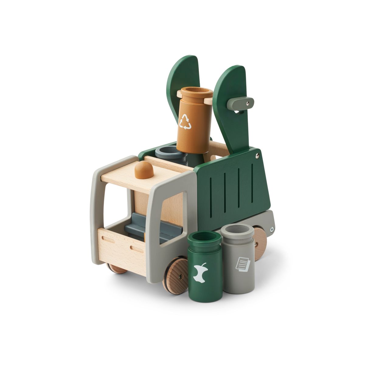 Liewood Irina Recycling Truck - Garden green multi mix - PRETENDES SPIEL