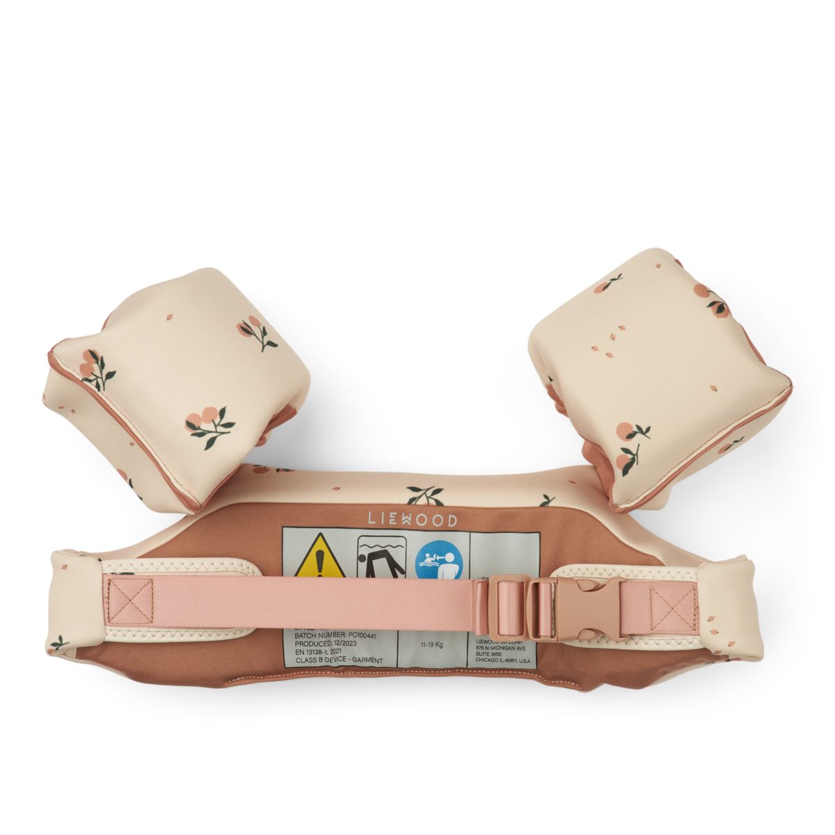 Liewood Darko Schwimmgürtel mit Print - Peach / Sea shell - Schwimmgürtel