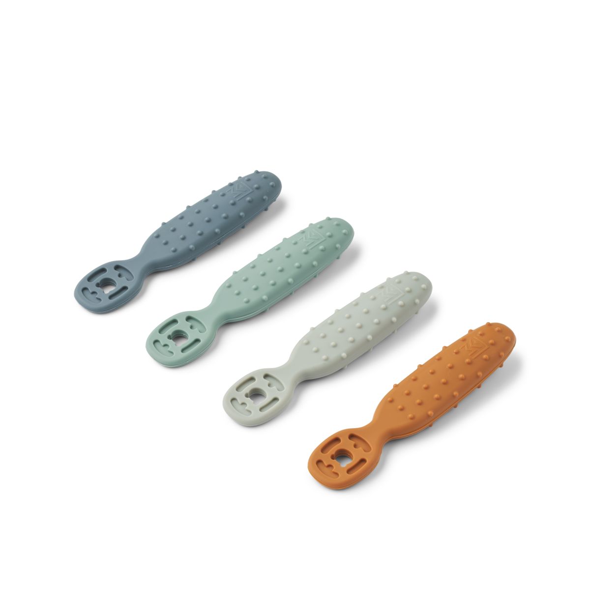 Liewood Caelia Baby Lernlöffel 4er-Pack - Whale blue multi mix - Besteck