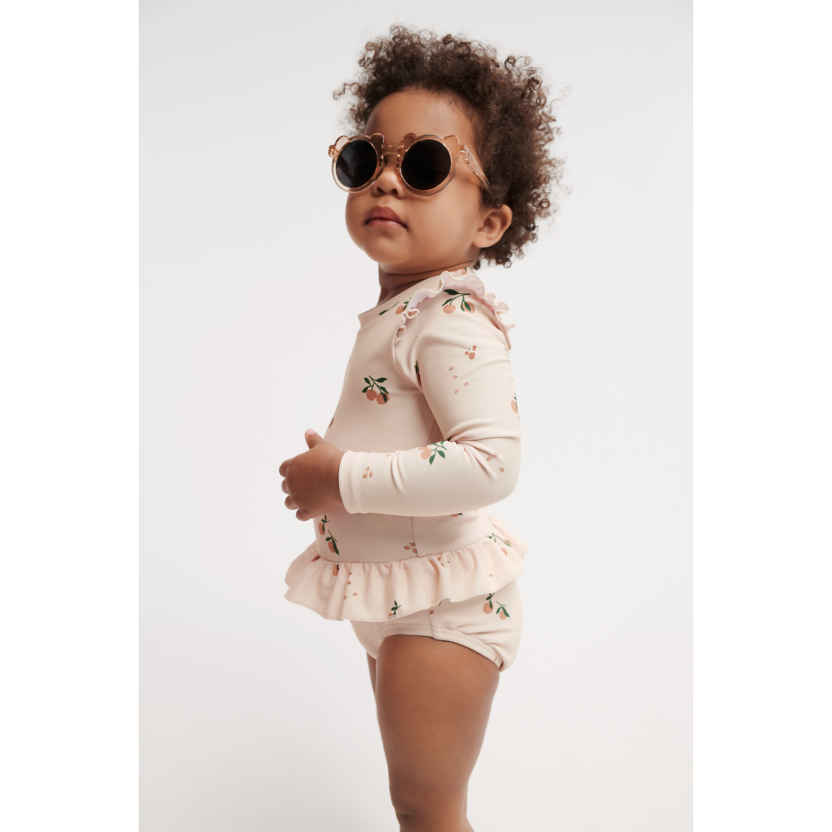 Liewood Sille Baby-Badeanzug mit Print - Peach / Sea shell - Badeanzug