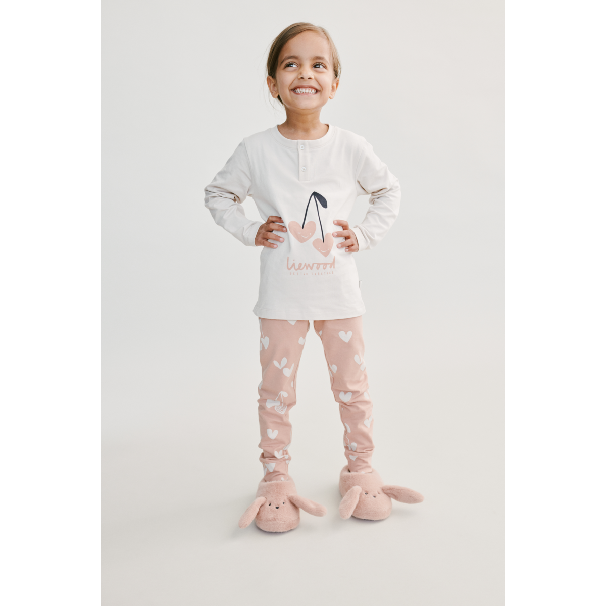 Liewood WILHELM bedrucktes Pyjama-Set - Heart / Sweetheart / Pale tuscany / mix - Pyjama-Set