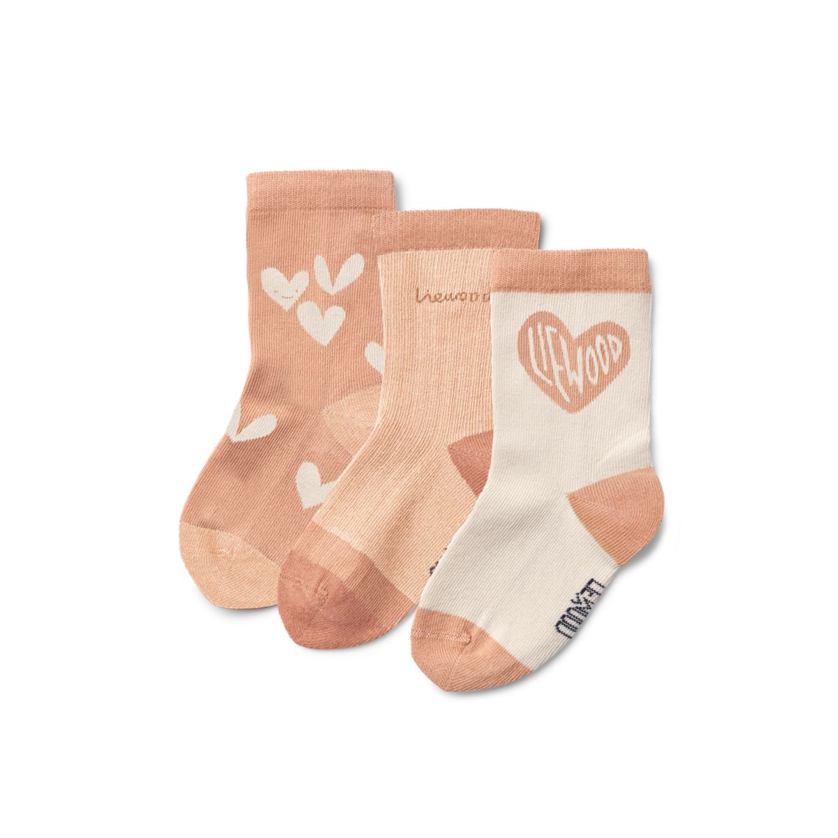 Liewood SILAS Socken 3er-Pack - Sweetheart / Pale Tuscany mix - Socken/Strümpfe