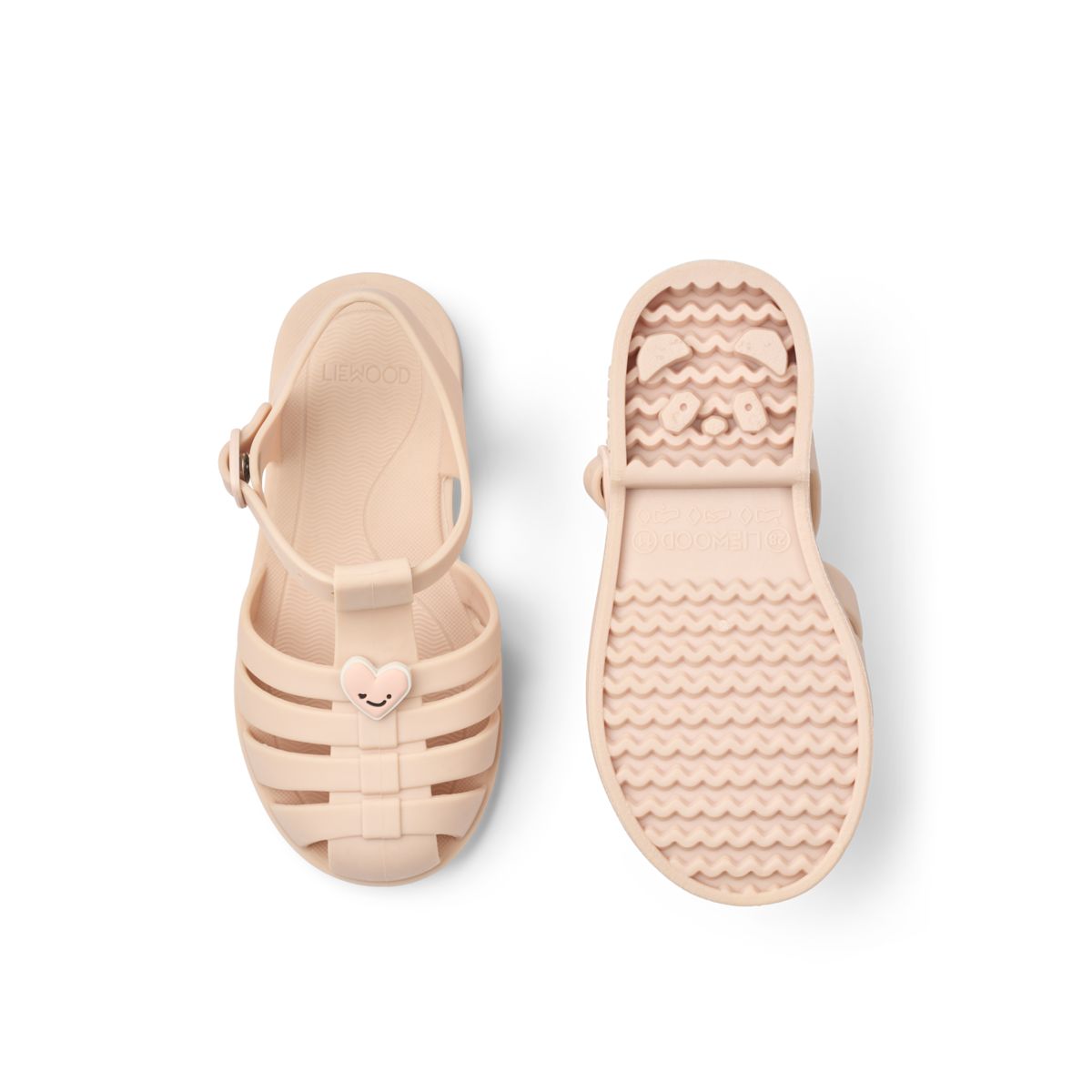 Liewood BRE Sandalen mit Charms - Sweethearts / Sorbet rose - Strandsandalen
