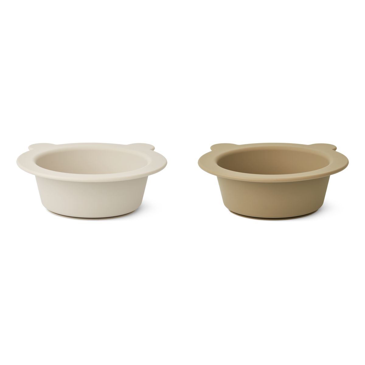 Liewood Peony Schale mit Saugnapf 2er-Pack - Sandy / Oat - Schalen