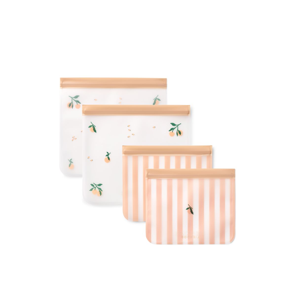 Liewood REBUS Wiederverwendbare Lebensmittelbeutel - Peach / Sea shell - SNACK-TASCHE