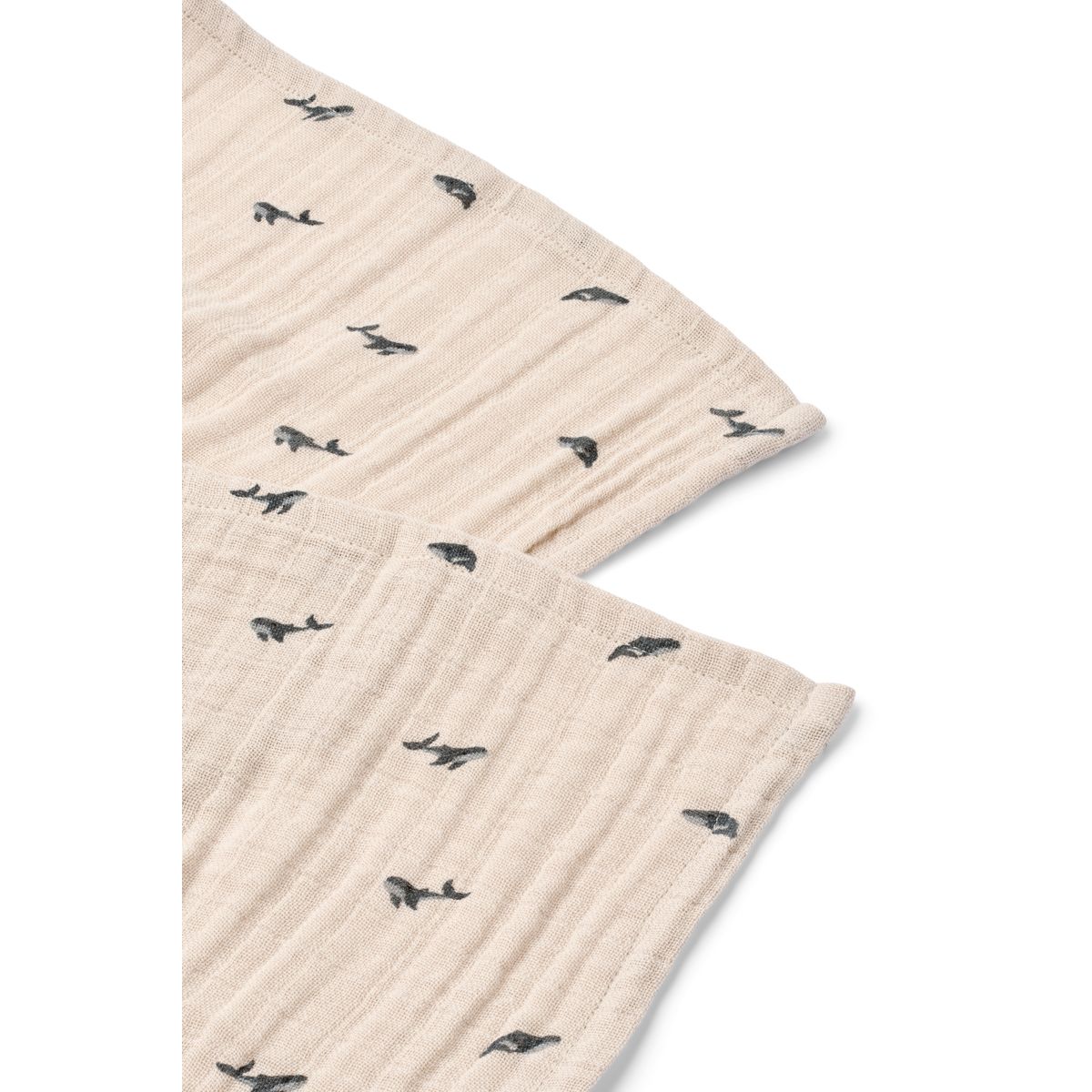 Liewood LEWIS Mulltücher 2er-Pack - Mini whale / Sandy - Musselin Tuch