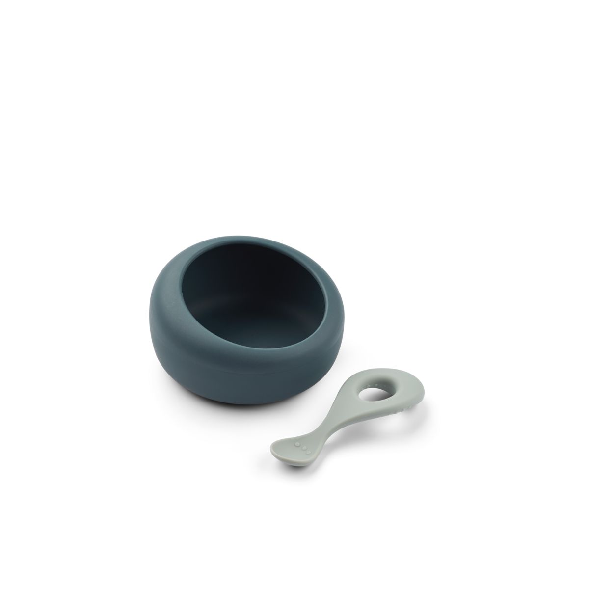 Liewood Sparia Schale mit Löffel - Whale blue / Dove blue - Schalen