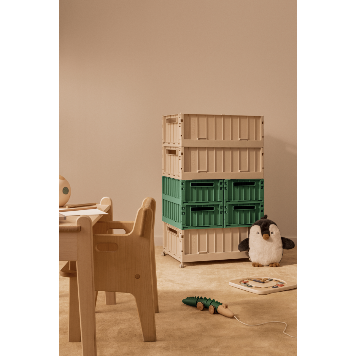 Liewood WESTON Aufbewahrungsbox Medium, 2er-Pack - Dusty ivy - Aufbewahrungsbox