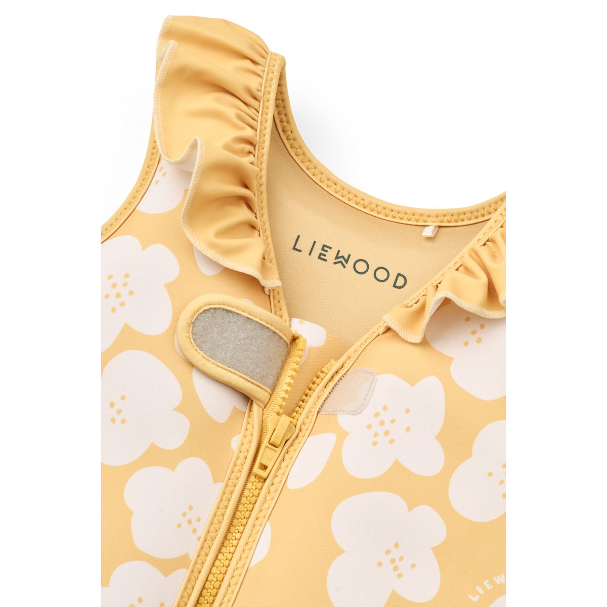 Liewood DOVE Schwimmweste mit Rüschen - Flower / Lemon yellow - Schwimmweste