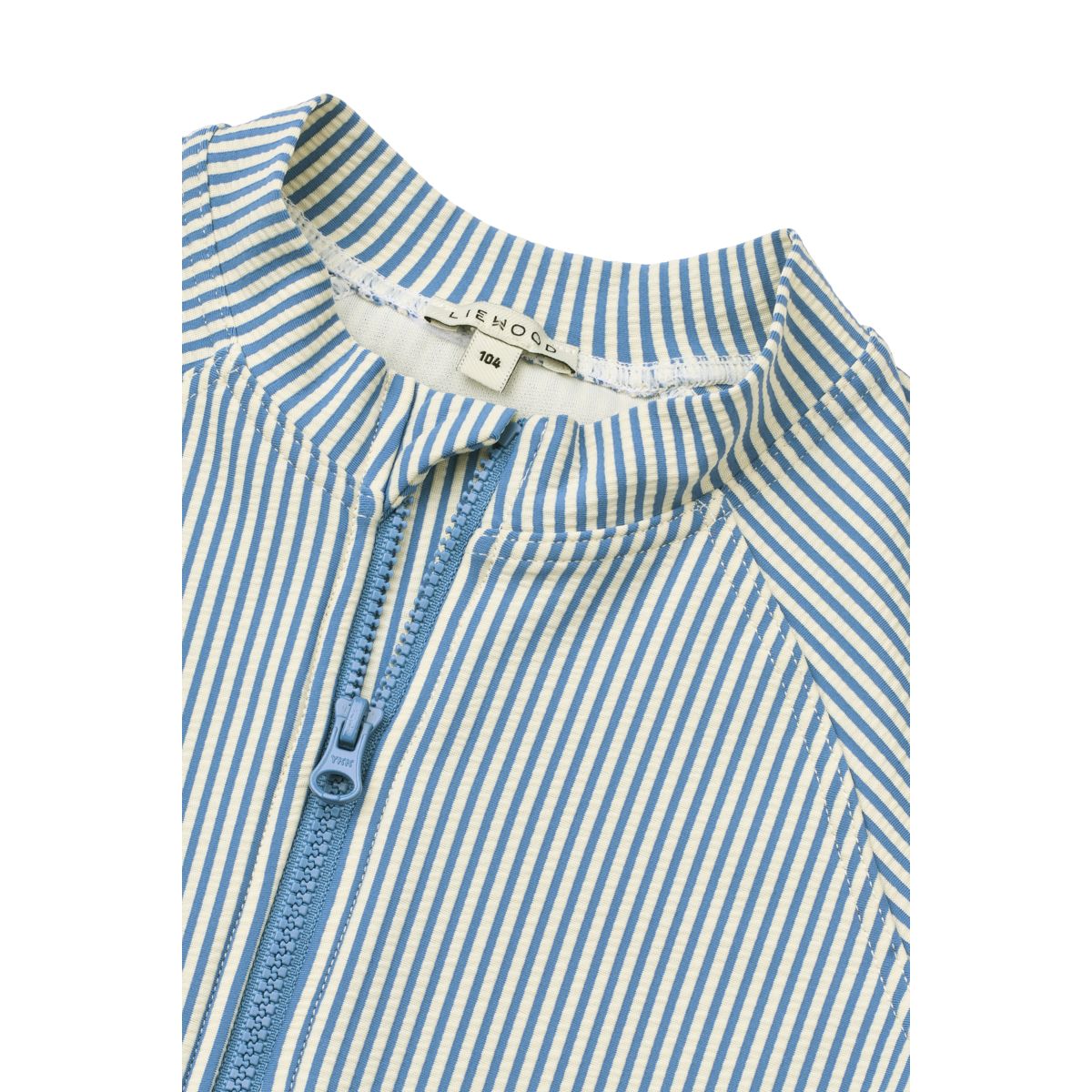 Liewood Max Schwimm-Jumpsuit Seersucker - Riverside / Creme de la creme - Badeanzug