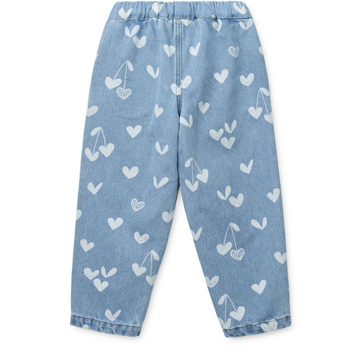 Liewood BORRIS bedruckte Jeanshose - Sweethearts / light blue denim - Hose