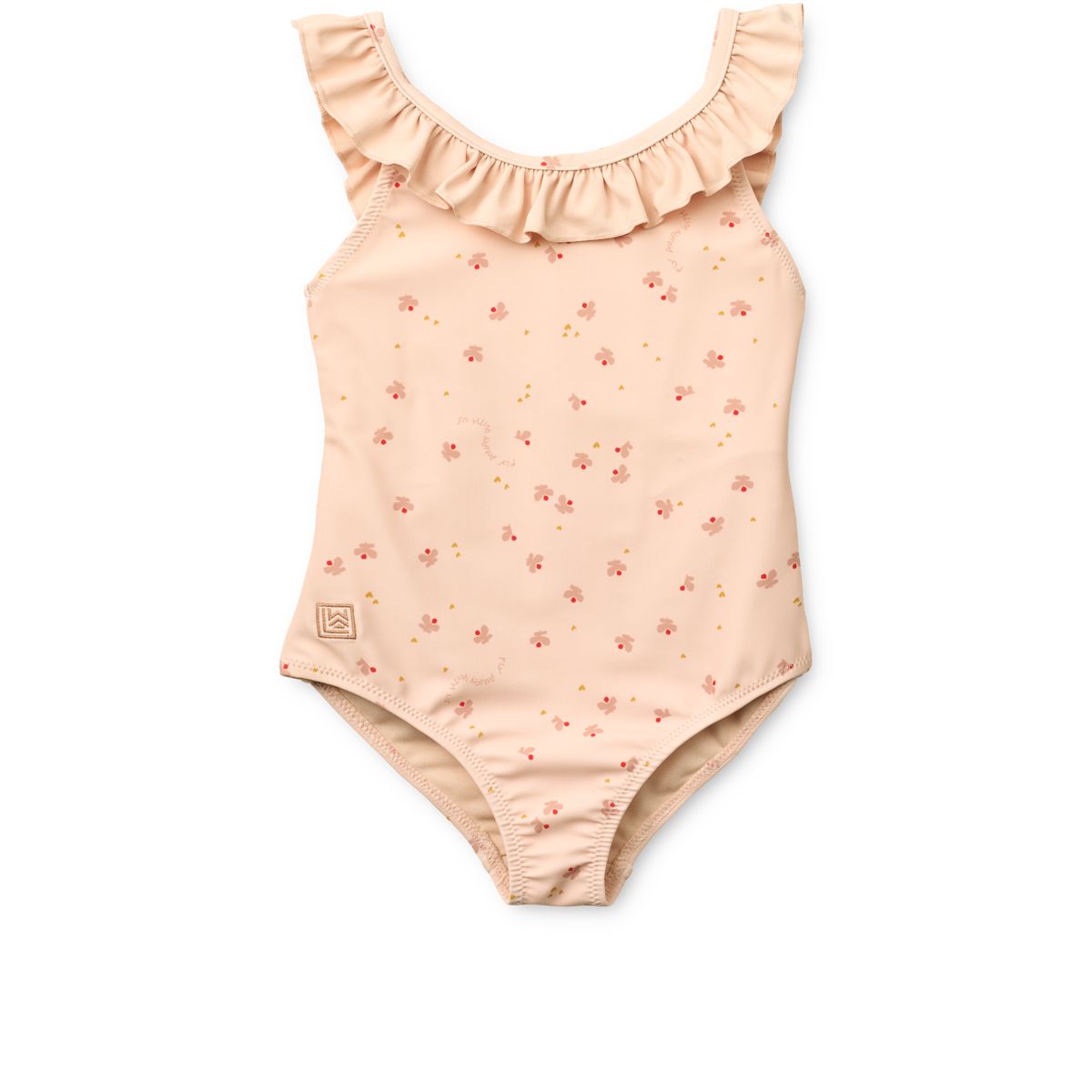 Liewood Kallie Badeanzug mit Print und Rüschen - Mini Butterfly / Apple blossom - Badeanzug