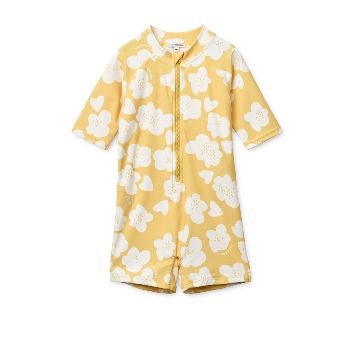 Liewood Max Schwimm-Jumpsuit - Flower / Lemon yellow - Badeanzug